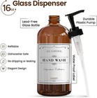   Thi Ber Glass Soap Dispenser With Pump  Hand And Dish