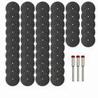 50x Fiberglass Reinforced Dremel Cut Off 1 8  Wheel Rotary Discs   3pc Mandrel