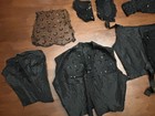 Large Lot Of Antique Lace Trim Clothing Remnants - Victorian Mourning 