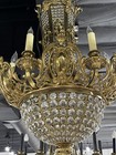 French Early 20th Century Bronze With Crystals