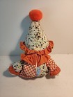 R  Dakin 1981 Dream Dolls Plush Giggles Clown Doll Yellow Hair 13  Vtg Rare