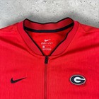 Nike Dri-fit Georgia Bulldogs 1 4 Zip Sweatshirt Red Mock Neck Mens Size L