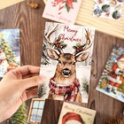 Vintage Christmas Greeting Cards With Envelopes 18 Pack Retro Christmas Blank No