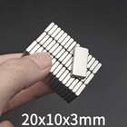 10 20pcs Super Strong Block Fridge Magnets Rare Earth Neodymium 20mm X 10mm X 3m