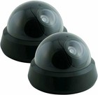 Wireless Decoy Security Dummy Surveillance Camera With Flashing Led- 2 Pack
