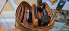 Scotte Durable Pu Leather 2 Pipe Tobacco Pouch Case Holder Bag For 2 Brown Bag