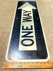 One Way Right Retired Original Street Traffic Sign 12  X 36  Road Car Mancave