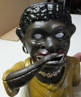 1890- Pat 103 Cast Iron Mechanical Bank  dinah     j e  Stevens