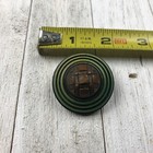 Vintage Large Wooden Shank Button Textured Fashion Statement 1 50  W X  75  T