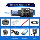 Utv 4500lb 12v Electric Winch Kit For Honda Pioneer 1000 1000-5 1000-6 2016-2025