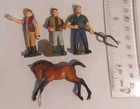 Schleich breyer Mini Retired Stable Hand Girl vet horse farmer Lot Of 4