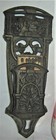 Antique Primitive 1870 s Art Nouveau Cast Iron Match Safe Holder Stove Wall Box