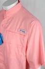 New Columbia Tamiami Short Sleeve Pfg Sorbet Pink Salmon Fish Shirt Mens Xxl 2tg
