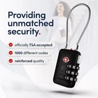 Tsa Luggage Lock Holiday Travel Lock Digit Combination Black Color   2 Pack 