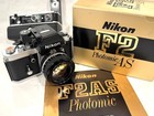 Nikon F2as Camera In Box 3 Nikkor Lenses  24mm 50mm 105mm md-2 Motor Drive more 