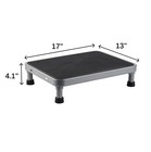 4 1  Low Step Stool For Adults   Seniors  Metal One Step Stool