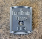 7 5 X 6 Inches Haunted Mansion Wait Time Sign Plaque Replica - Disney World