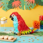 Small Parrot Pinata For Pirate Party Decorations  Tropical Birthday  17x12x7 In