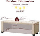 Ottoman With Storage tufted Storage Bench For Bedroom