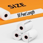 Mblabel 2 1 4  X 50  Thermal Receipt Paper Rolls 100 Pack Bpa Free For Credit Ca