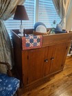 Antique 1850s Primitive Dry Sink Kitchen Cabinet W  Provenance