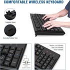 Edjo Computer Wireless Keyboard And Mouse Combo 2 4ghz Usb plug   Play