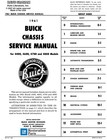 1961 Buick Chassis   Body Service Manual - Factory Service   Repair