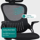 Ergonomic High-back Mesh Office Chair  For Computer Desk  Rolling 