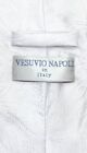 Vesuvio Napoli Necktie White Color Paisley Design Mens Neck Tie