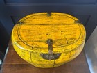 Vintage Painted Wooden Storage Trunk chest