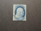 Us Stamp   Scott   24 1857   1 C Franklin     Blue  Type V  Perf 15 5 Xf  Vf  Nh