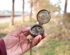 Nautical Compass Marine Compass  Antique Vintage Brass Pocket Compass Brass