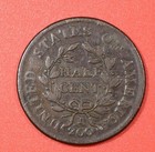 1804  crosslet 4  With Stems  Draped Bust Half Cent  vf 
