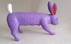 Alebrije Oaxacan Wood Carving Sergio Santos Rabbit Bunnies Mexican Folk Art