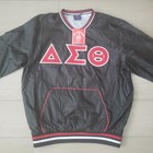 Vintage Delta Sigma Theta Sorority Warm-up Jacket Windbreaker Nylon Size Large