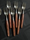Vintage Mode Danish Rosewood Stainless Flatware Set Of 24 Pieces