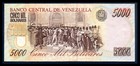 Venezuela Vf Note 5000 Bolivares Bs 1998 P-78 Different Prefixes