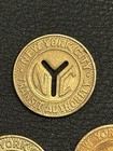 Lot Of 10 Nyc Subway Tokens     New York City Transit Authority     Y Cutout