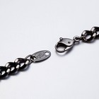 19 5  Authentic Phiten Japan Pure 100  Titanium Carbonized Black Chain Necklace