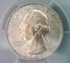 Graded Washington Silver Quarter 1941 S     90  Silver Us Coin - Pcgs Graded Ms64