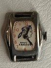 Vintage Rare 1950s Davy Crockett Toy Watch Face  No Band Doesnt Wind  Decor Item