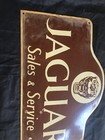 Porcelain Jaguar Enamel Sign 36 Inches Double Sided