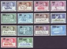 British Antarctic Territory B A T 1971 Sc 25-38 Mh Set Surcharged