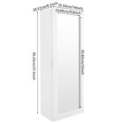Modern Foldable Wall Mount Ironing Board Cabinet Built In Swivel Board W mirror