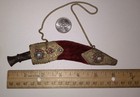 Vintage Antique Nepalese Small Knife Gurkha Kukri   Scabbard Velvet  souvenir   