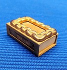 Vintage Match Box Case Vintage Gilded Metal Box Match Holder