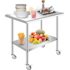Stainless Steel Kitchen Work Prep Table Commercial Restaurant Table 36 x24 