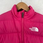 The North Face Reversible Puffer Jacket Kids Size M 10 Pink 600 Down Insulated