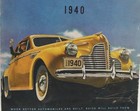 Vintage 1940 Buick Brochure
