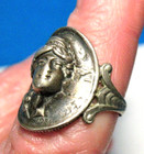 Sterling Silver Genuine Coin Ring Size 5 25 3 1 Grams